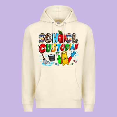 School Custodian Premium Hoodie Designed By Nancycooperartshop