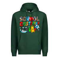 Sports Green school custodian Premium Hoodie - NancyCooperArtShop