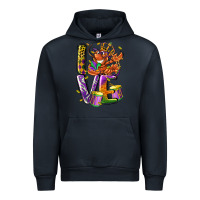 Navy Mardi Gras love Urban Hoodie - LillyAllenDesigns