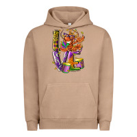 Pigment Burro Mardi Gras love Urban Hoodie - LillyAllenDesigns