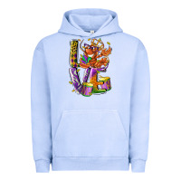 Pigment Grape Ice Mardi Gras love Urban Hoodie - LillyAllenDesigns