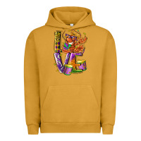Pigment Peanut Butter Mardi Gras love Urban Hoodie - LillyAllenDesigns