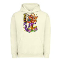 Pigment Pistachio Mardi Gras love Urban Hoodie - LillyAllenDesigns