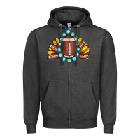 Charcoal Heather football gemstone sunflower Zipper Hoodie - JahusDesignShop