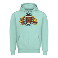 Seafoam football gemstone sunflower Zipper Hoodie - JahusDesignShop