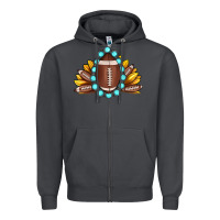 Smoke football gemstone sunflower Zipper Hoodie - JahusDesignShop