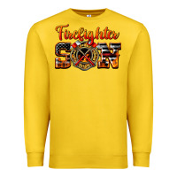Lemon American Flag Firefighter Son Premium Sweatshirt - LillyAllenDesigns