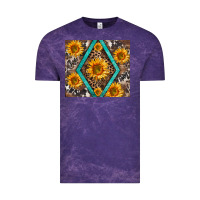 Cloud Purple sunflower tumbler Vintage Tee - BarkalooDesign