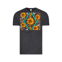 Vintage Black sunflower tumbler Vintage Tee - BarkalooDesign