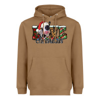 Toasted Coconut love Christmas cow Heavyweight Hoodie - Jasminsmagicworld