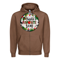 Chestnut christmas  cookie and light santas favorite   son Zipper Hoodie - AdoDesignShop