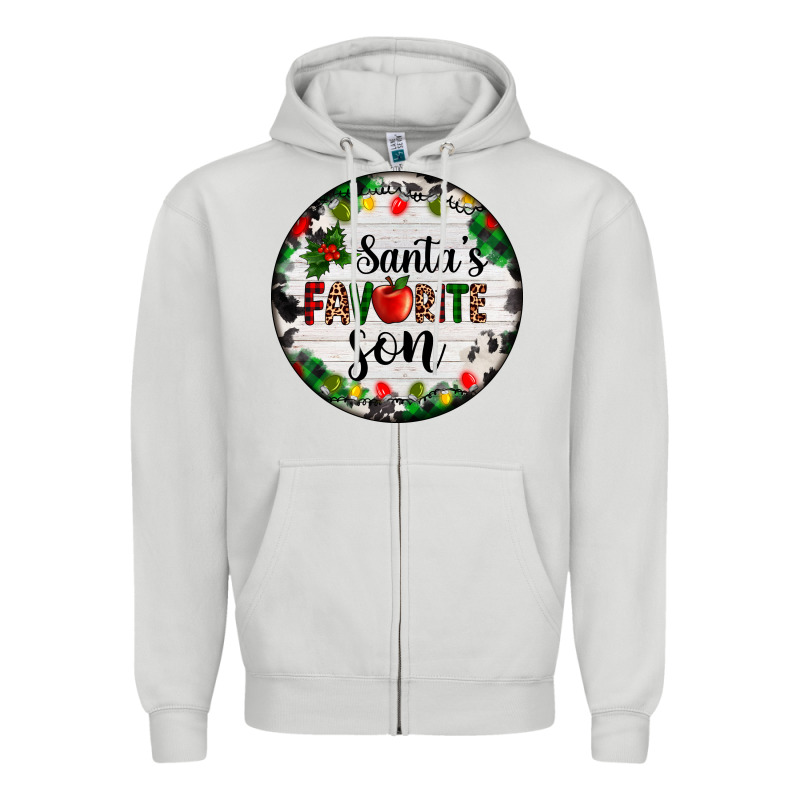 Christmas  Cookie And Light Santas Favorite   Son Zipper Hoodie by AdoDesignShop | Teevron