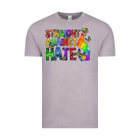 Vintage Zinc straight against hate pride lgbtq Vintage Tee - texasbilliewilder