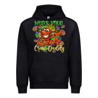 Black Who's your craw daddy Mardi Gras Urban Hoodie - LillyAllenDesigns