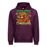 Mauve Wine Who's your craw daddy Mardi Gras Urban Hoodie - LillyAllenDesigns