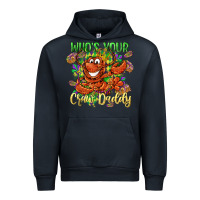 Navy Who's your craw daddy Mardi Gras Urban Hoodie - LillyAllenDesigns
