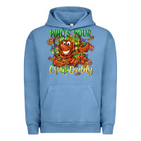 Pigment Pebble Blue Who's your craw daddy Mardi Gras Urban Hoodie - LillyAllenDesigns