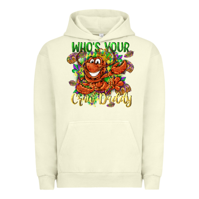 Who's Your Craw Daddy Mardi Gras Urban Hoodie by LillyAllenDesigns | Teevron