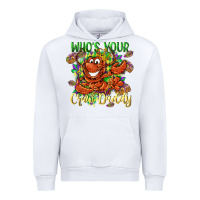 White Who's your craw daddy Mardi Gras Urban Hoodie - LillyAllenDesigns