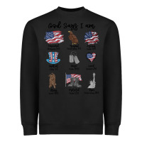 Black god says i am Heavyweight Sweatshirt - MaliasSmallBusiness