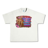 Pistachio sorry ladies my heart belongs to mommy highland cow and calf Urban Heavy Tee - RanaPortraitStore