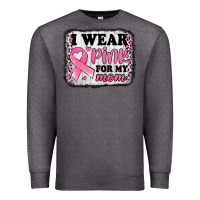 Charcoal Heather i wear pink for my mom breast cancer awareness Premium Sweatshirt - Jasminsmagicworld