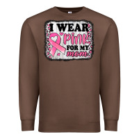 Chestnut i wear pink for my mom breast cancer awareness Premium Sweatshirt - Jasminsmagicworld