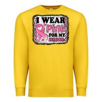 Lemon i wear pink for my mom breast cancer awareness Premium Sweatshirt - Jasminsmagicworld