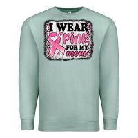 Seafoam i wear pink for my mom breast cancer awareness Premium Sweatshirt - Jasminsmagicworld