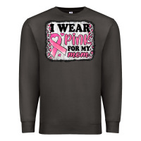 Smoke i wear pink for my mom breast cancer awareness Premium Sweatshirt - Jasminsmagicworld