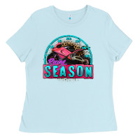 Baby Blue racing season motorcycle Ladies Tee - AdoDesignShop