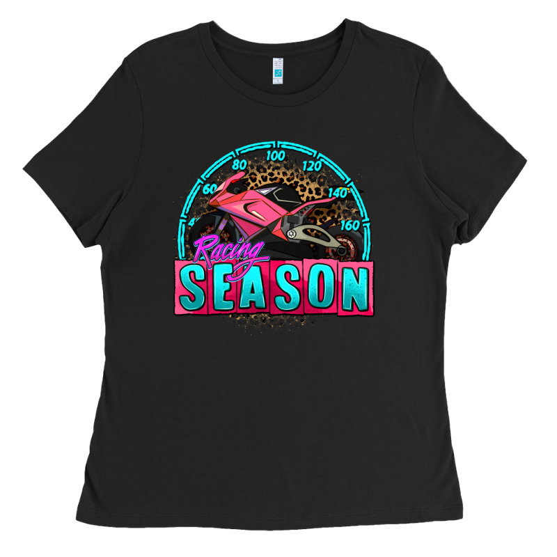 Racing Season Motorcycle Ladies Tee by AdoDesignShop | Teevron