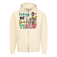Sandshell im trying but im very tired Zipper Hoodie - Artiststas