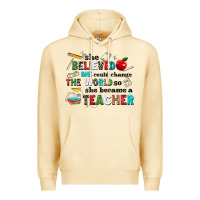 Pina Colada she believed she could change the world so she bec Premium Hoodie - NancyCooperArtShop