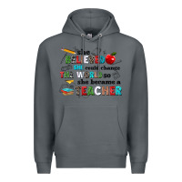 Rock she believed she could change the world so she bec Premium Hoodie - NancyCooperArtShop