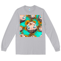 Moon Dust hedgehog western seamless pattern Long Sleeve Tee - HRA Design Shop