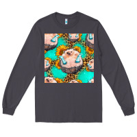 Smoke hedgehog western seamless pattern Long Sleeve Tee - HRA Design Shop