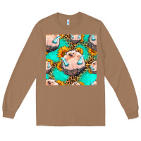 Toasted Coconut hedgehog western seamless pattern Long Sleeve Tee - HRA Design Shop