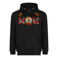 Black blessed mom lady of guadalupe Heavyweight Hoodie - BarkalooDesign