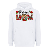 White blessed mom lady of guadalupe Heavyweight Hoodie - BarkalooDesign