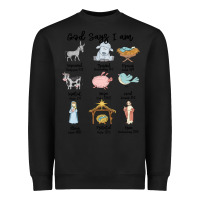 Black god says i am Heavyweight Sweatshirt - MaliasSmallBusiness