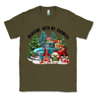 Army Green hanging with my gnomies Classic Tee - FaDigitalArtStudio