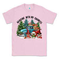 Bubblegum Pink hanging with my gnomies Classic Tee - FaDigitalArtStudio