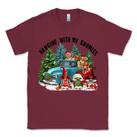 Burgundy hanging with my gnomies Classic Tee - FaDigitalArtStudio