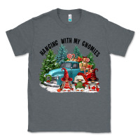 Charcoal Heather hanging with my gnomies Classic Tee - FaDigitalArtStudio
