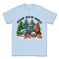 Dusty Blue hanging with my gnomies Classic Tee - FaDigitalArtStudio