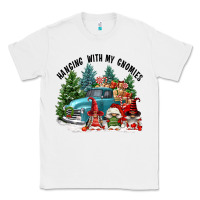 White hanging with my gnomies Classic Tee - FaDigitalArtStudio