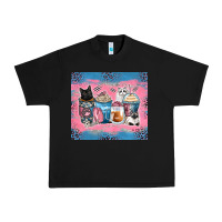 Black cat coffee cups Urban Heavy Tee - Zillion Design Studio