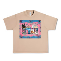 Burro cat coffee cups Urban Heavy Tee - Zillion Design Studio