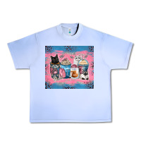 Grape Ice cat coffee cups Urban Heavy Tee - Zillion Design Studio